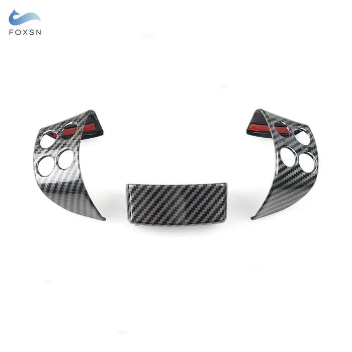 Pour VW Golf 5 MK5 Passat B6 Jetta MK5 Tiguan ABS Texture en Fiber de carbone intérieur panneau de v
