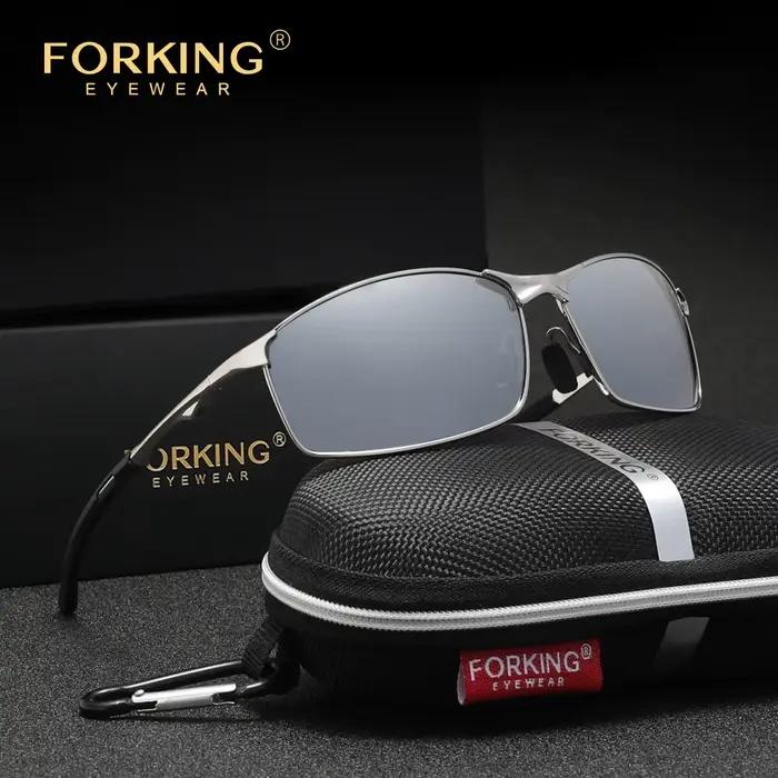 Lunettes de soleil polarisées pour hommes conduite UV400 haute qualité femmes lunettes Rectangle lun