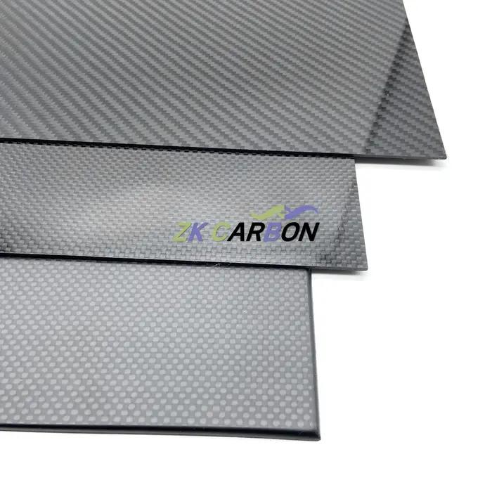 Feuilles de Fiber de carbone 3K, 350mm x 150mm, haute dureté, panneau 100% pur, épaisseur 0.5-5mm, matériau de modèle en Fiber de carbone, 1 pièce