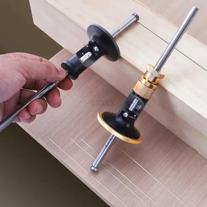 Outils de traçage de lame de style européen, ligne parallèle de menuiserie, calcul de haute précisio