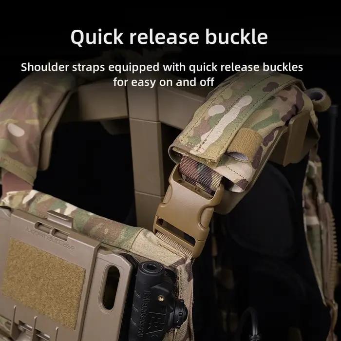 Gilet tactique trapézoïdal détachable rapide pour la chasse en plein air AVS MBAV