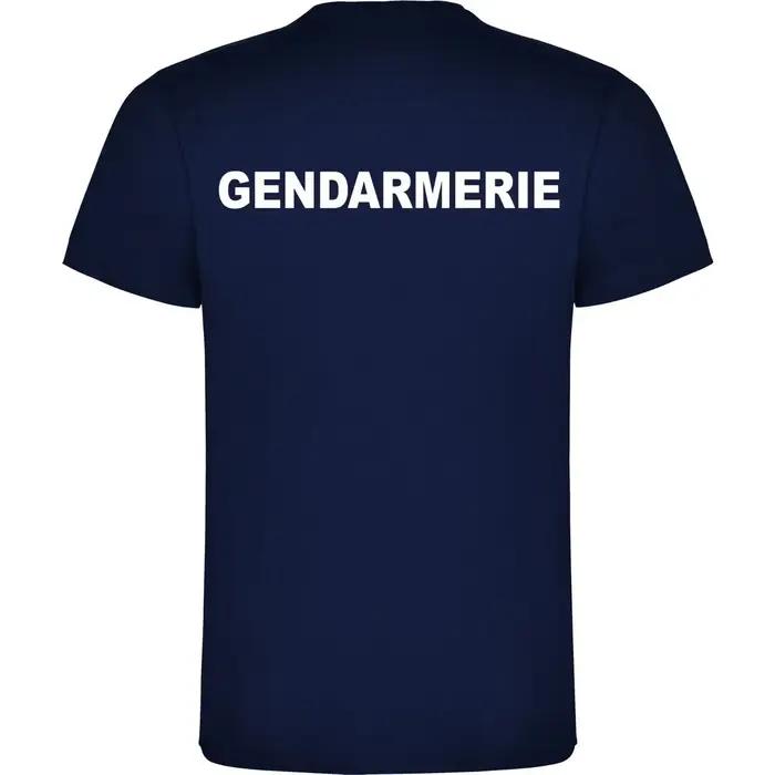 Gendarmerie française armée militaire hommes T-Shirt à manches courtes décontracté 100% coton chemise
