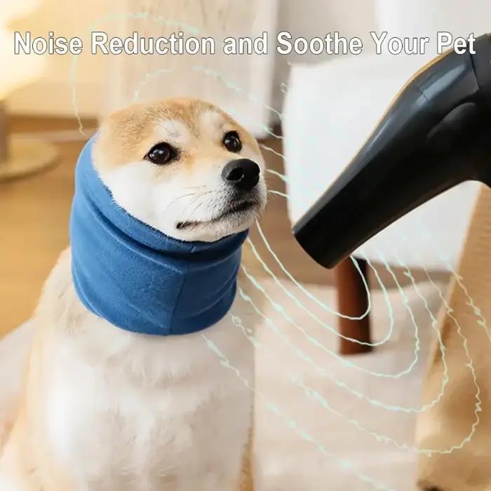 Cache-oreilles de toilettage doux et chaud pour chiens, anti-bruit, manchon pour séchage par soufflage, chapeau en tissu pour animaux de compagnie, toilettage et bain