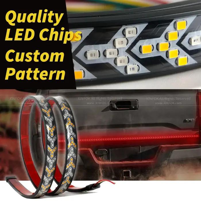 XINFOK Bar DC 12 24V rouge ambre pick-up clignotant camion Utes Bakkie conteneur Cargo Jeep RV SUV b