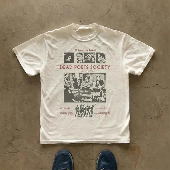 Dead Poets Society Tee Movie Poster Graphic T-Shirt Vêtements