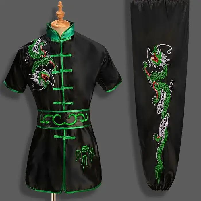 Uniforme traditionnel chinois de dragon Wushu pour hommes et femmes