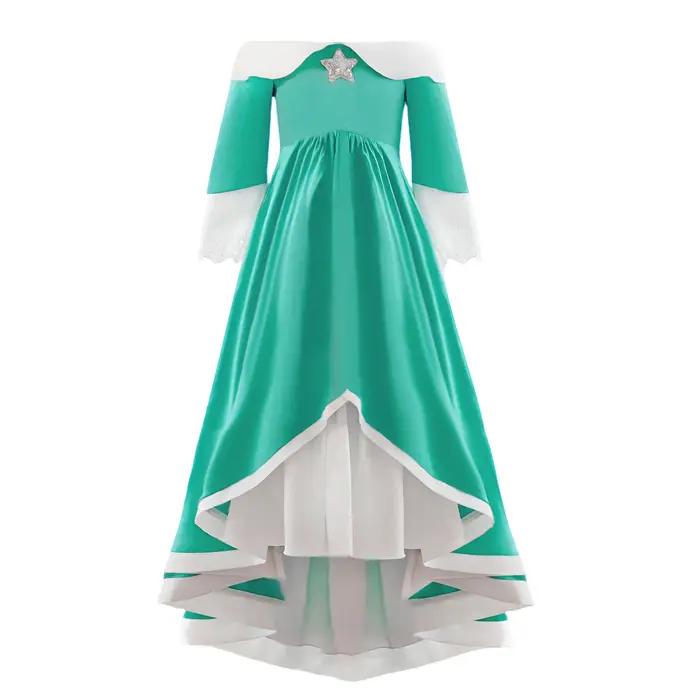 Robe verte pour fille, costume de princesse