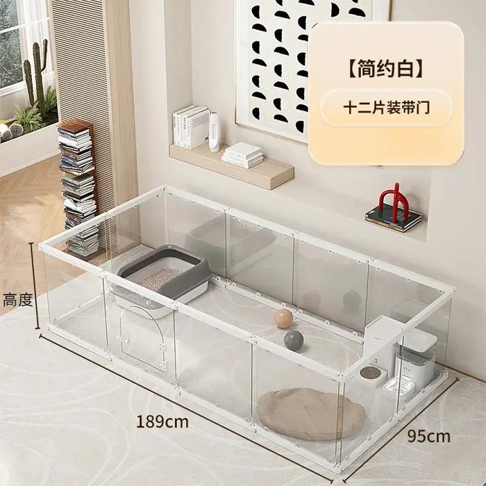 Cage intérieure pour chien petit chien chiot chenil de garde spécial couleur personnalisable epissage gratuit sécurité confort maison jouet anxiété bien-être santé