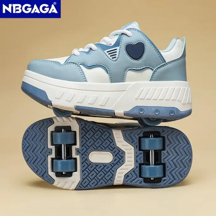 Chaussures de sport à roulettes ultra-légères pour enfants