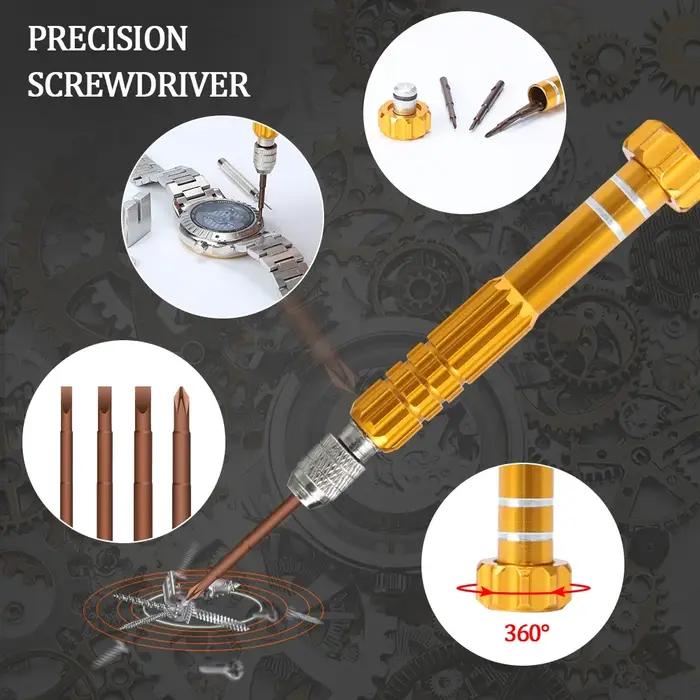 Kit d'outils de réparation de montre 149 en 1, jeu de tournevis à main, dissolvant sans fil, ouvre-b