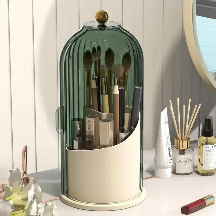 Porte-pinceau de maquillage avec couvercle