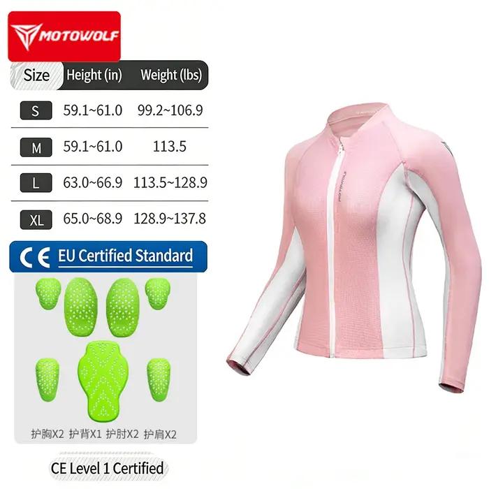 Armure de moto pour femmes