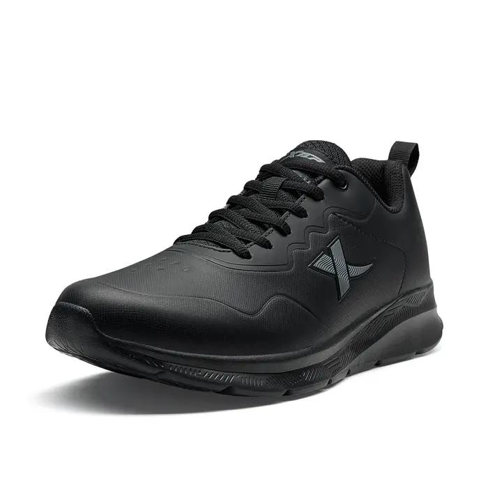 Xtep chaussures de course pour hommes hiver en cuir