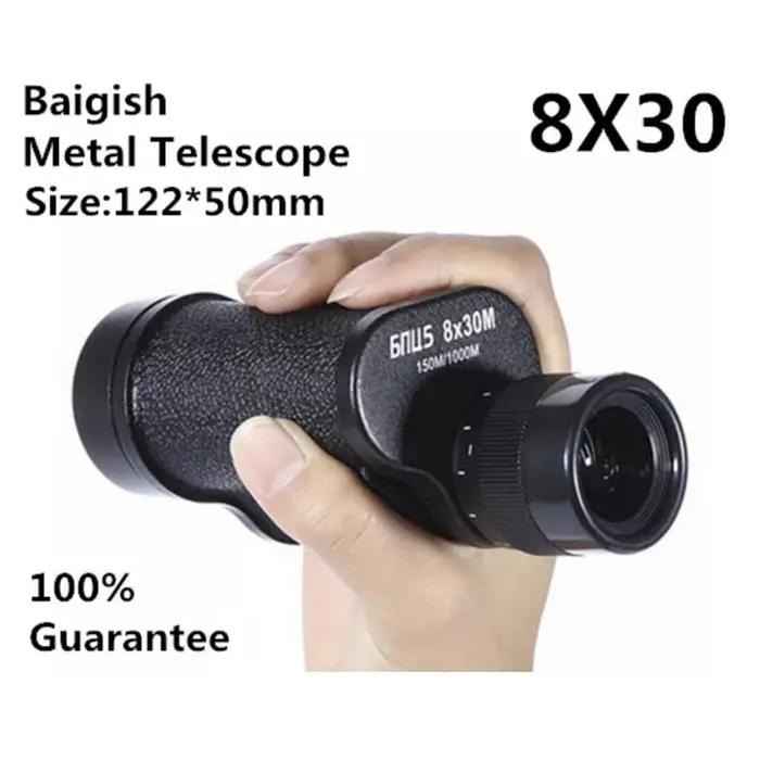 Monoculaire militaire métal 8x30/10x40/12x45 HD - Télescope portable mini capitaine pirates longue-vue