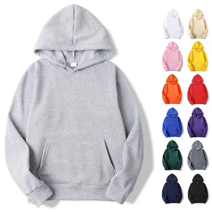Sweats à capuche en laine à la mode, sweats à capuche, vente en gros de pulls pour hommes, sweats à capuche bon marché et simples pour hommes