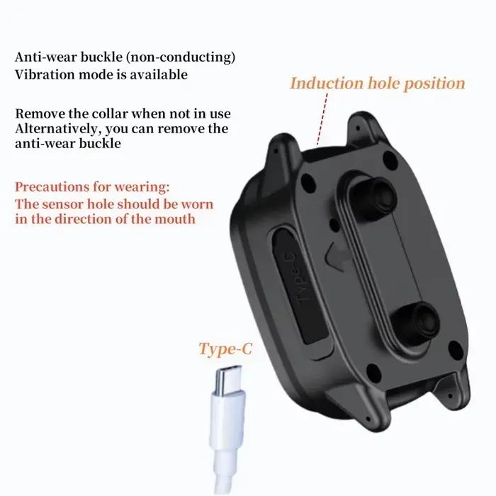 YHLC collier de chien anti-aboiement automatique, bouchon d'aboiement Rechargeable, Stop Barkin, collier d'entraînement électrique pour chien