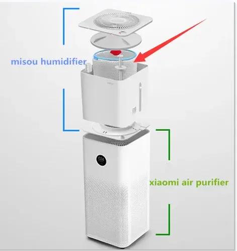 Filtre humidificateur en Polyester lavable, 2 pièces, pour purificateur d'air misou MS4600 MS4601MS5