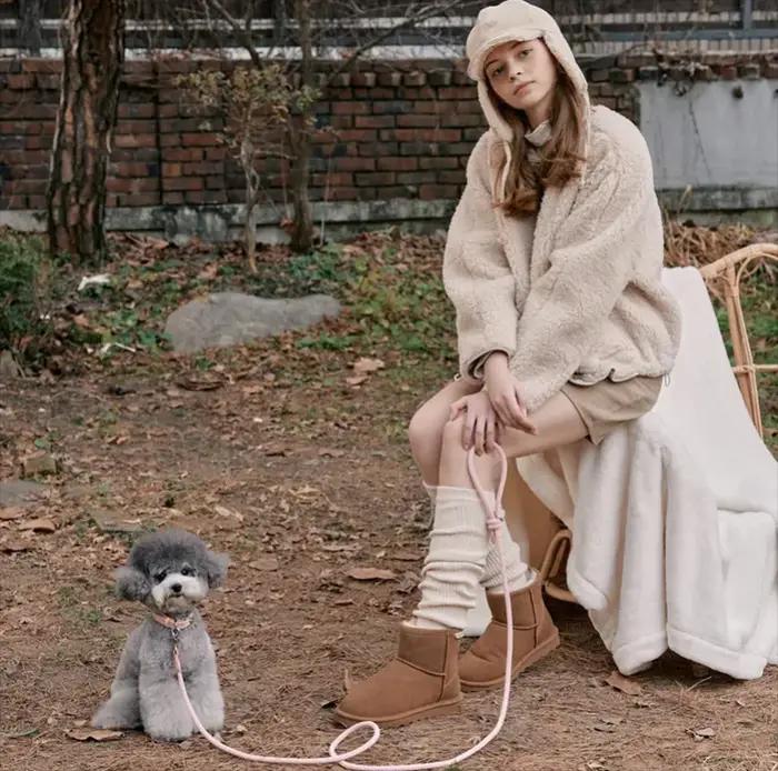 Ensemble collier et laisse tressé en cuir PU et nylon pour chiots et petits animaux de compagnie élégant pour occasions spéciales