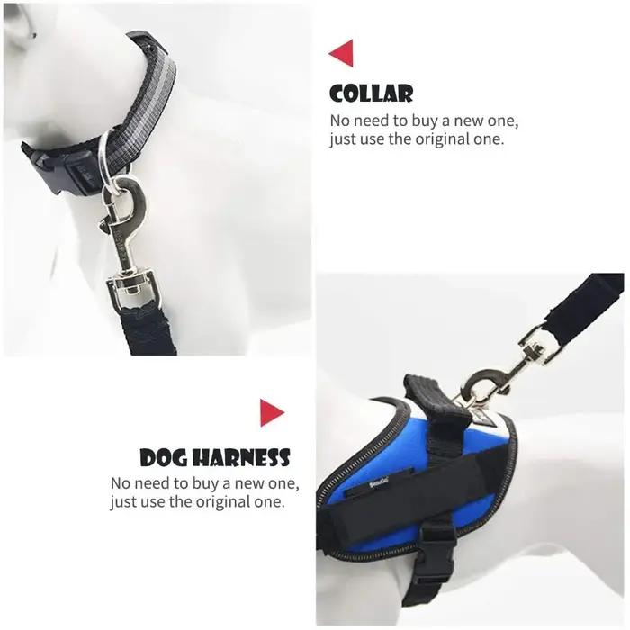 Ceinture de sécurité réglable pour animaux de compagnie (chats et chiens) pour voiture