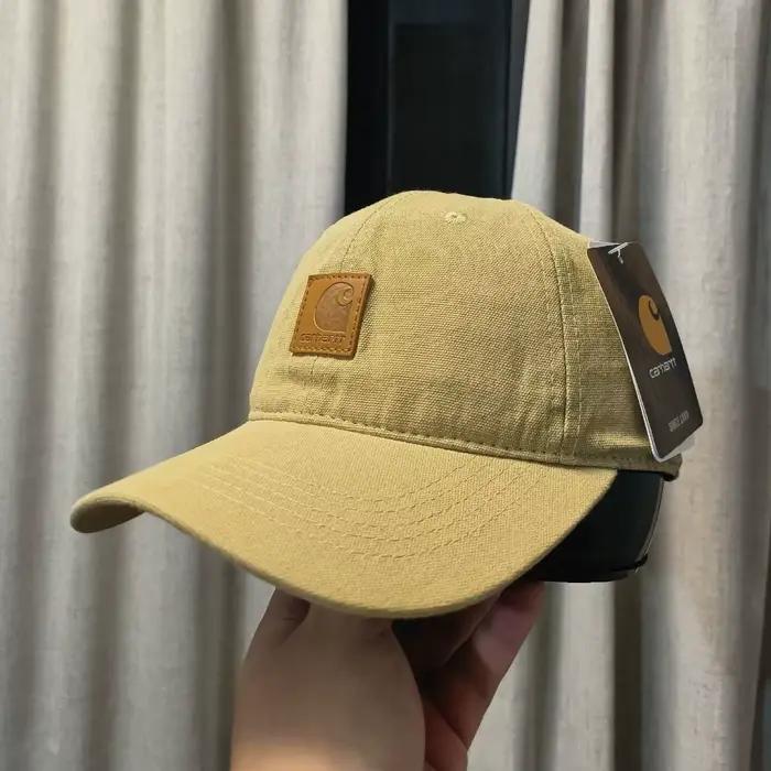 Casquette Carhart Workwear vintage délavée, casquette de baseball souple à visière incurvée, unisexe, style décontracté, streetwear, casquette de papa