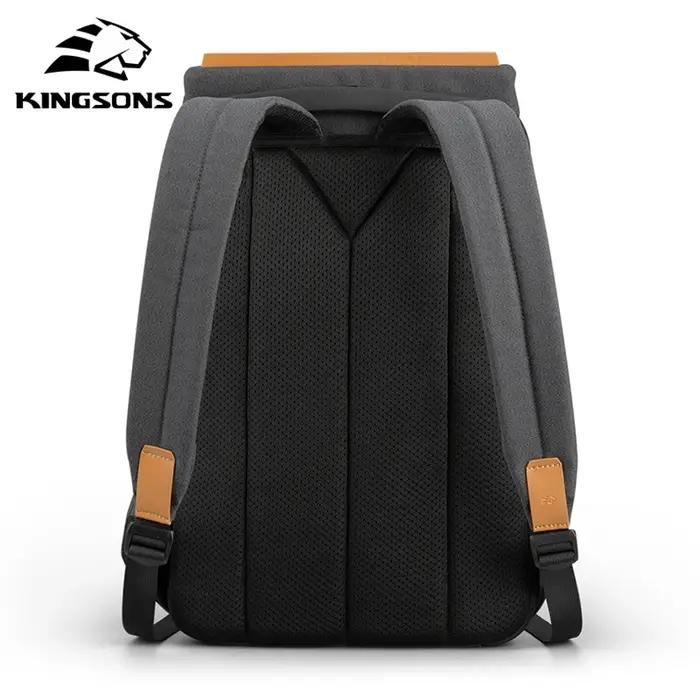 Kingsons 2025 nouveau USB charge sac à dos pour ordinateur portable 15.6 pouces sac d'ordinateur