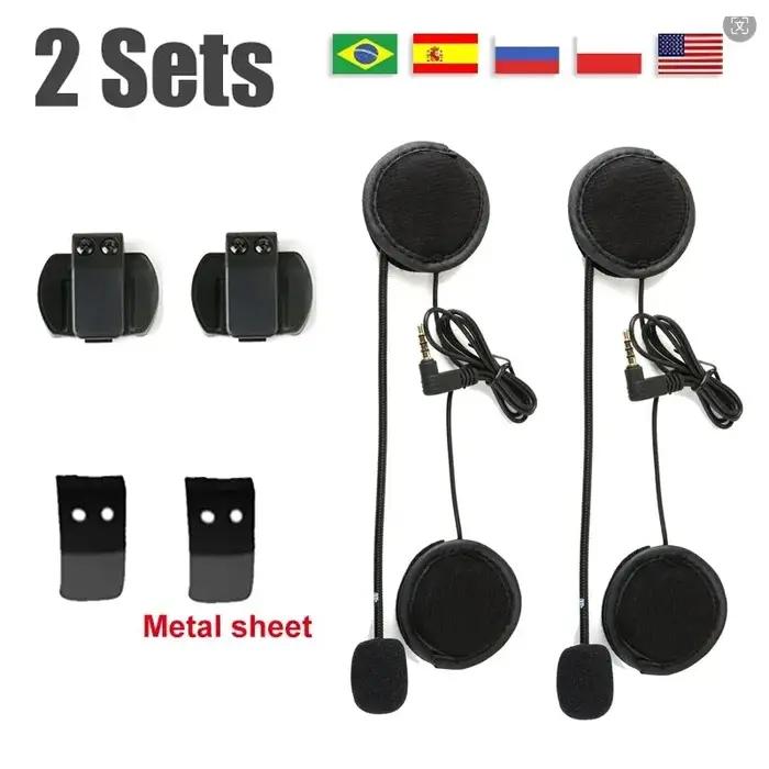 Accessoire pour EJEAS V6 PRO casque Interphone Clip 3.5mm Microphone haut-parleur