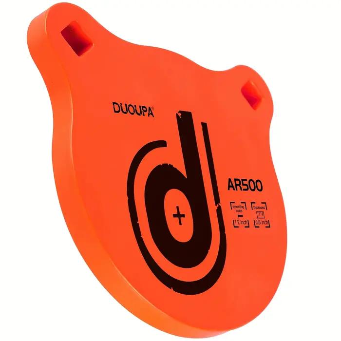 Cible de tir en acier AR500 avec revêtement haute visibilité - Ensemble d'accessoires en option pour l'entraînement en extérieur et la chasse