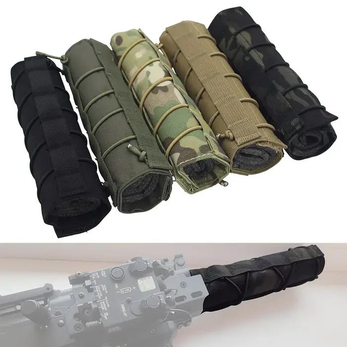 Housse de protection pour silencieux, Camouflage tactique, 7 pouces/18cm, housse de protection pour
