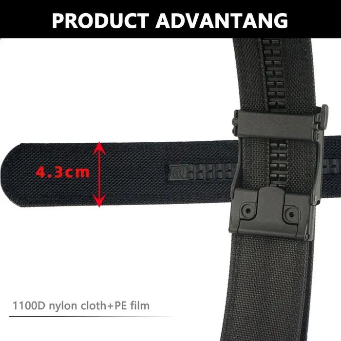 ALPTACTICS Ceinture tactique pour hommes de 4,3 cm, boucle automatique en métal, ceinture militaire