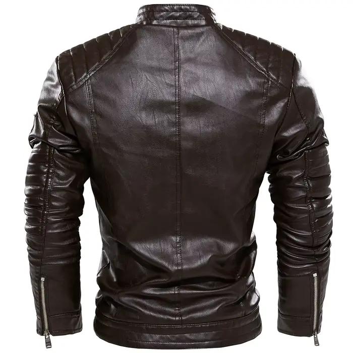 Veste de moto en cuir OupilLeather pour hommes