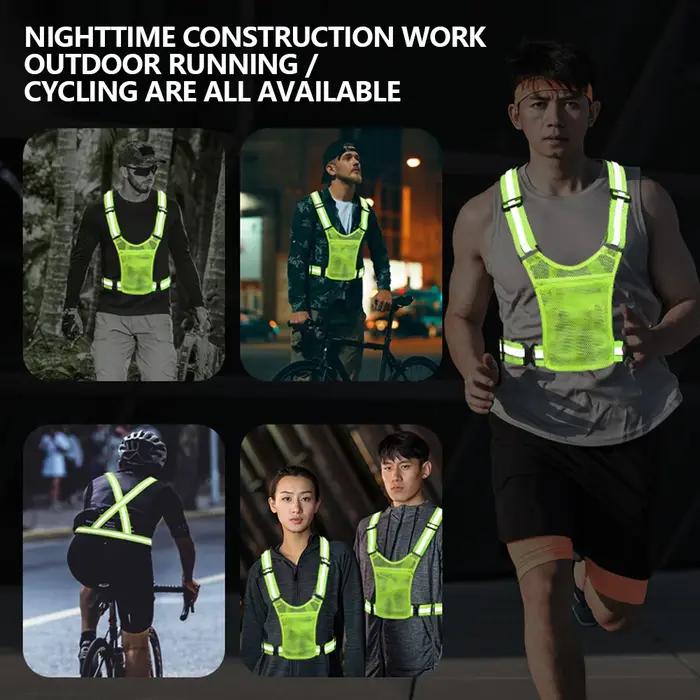 Gilet réfléchissant de cyclisme veste de sécurité haute visibilité pour équitation course jogging cyclisme moto sport plein air occasions spéciales sécurité visibilité nocturne