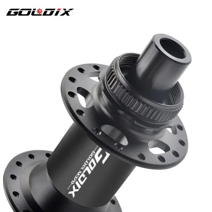 GOLDIX-Moyeu de vélo GDXsuspec, roulement scellé, verrouillage central, frein à disque, coude en J,