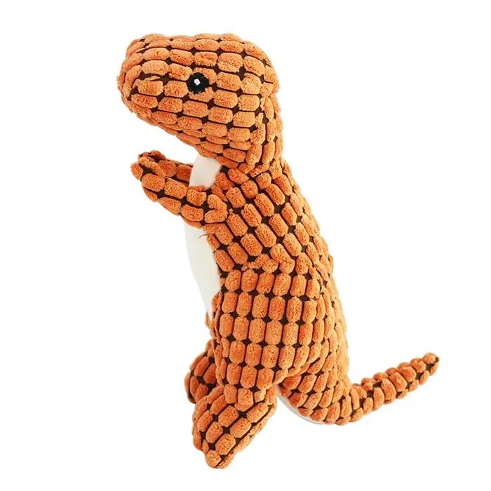 Jouet en peluche dinosaure drôle pour chiens chats et chihuahua occasionnellement résistant à l'eau usage polyvalent entrainement vocal occassions spéciales