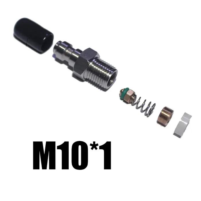 Adaptateur d'air 8mm haute pression avec déconnexion rapide 1/8NPT 1/8BSPP M10*1 acier inoxydable pour bricolage et plomberie