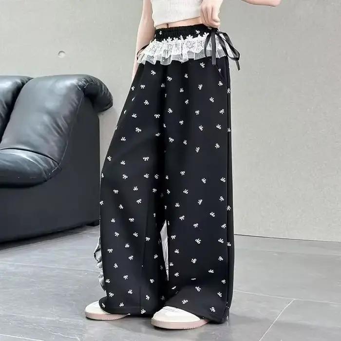 Pantalons à nœuds pour filles