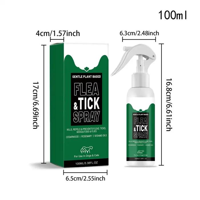 Spray anti-puces et tiques 100 ml pour chiens et chats