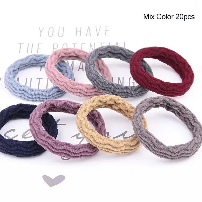 Bandes élastiques pour cheveux polyester multicolore mode et polyvalentes pour femmes et filles occasions spéciales