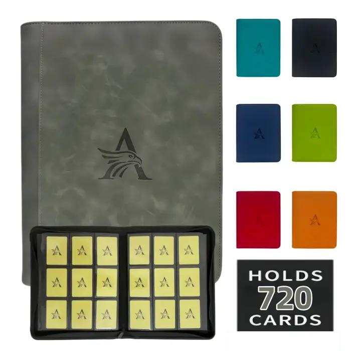 Classeur de cartes à collectionner premium à 9 pochettes, classeur de collection en PU à 720 pochett