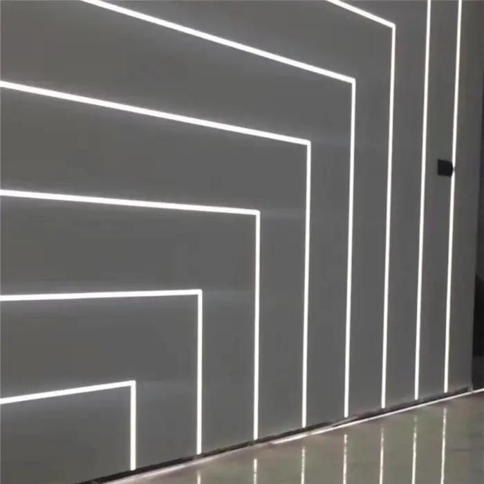 Profilé en aluminium LED de Style U/W, 0.5m, support de canal noir et argent, lampe de barre de couv