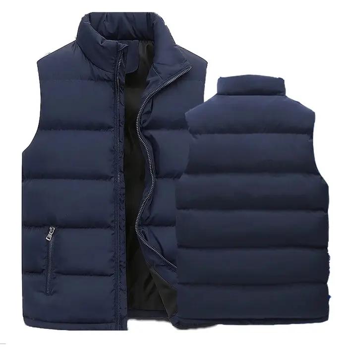 GlaJacket-Veste à col montant pour homme, manteau à fermeture éclair imperméable, gilet décontracté,