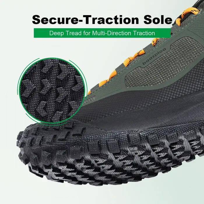 Baasploa-Chaussures de Randonnée Légères et Imperméables pour Homme, Baskets de Marche Antidérapante