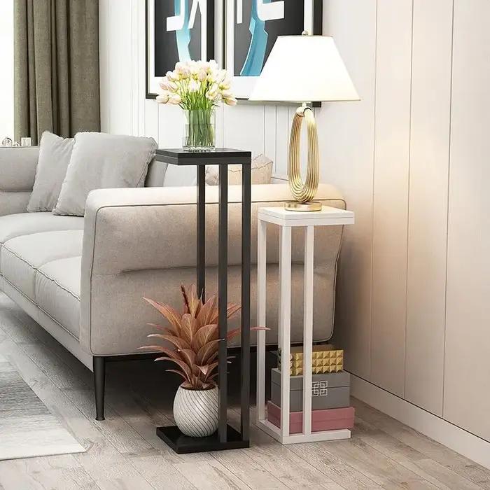 Support de plante moderne Simple, support de sol en fer pour fleurs, Structure à Double couche, supp