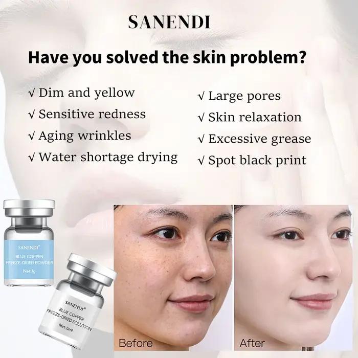 Poudre lyophilisée au peptide de cuivre bleu – Anti-âge et réparation de la peau – Pureté 99%, pour