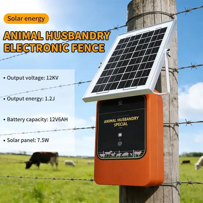 Nouvel Électrificateur Solaire 10KM pour Clôture Électrique