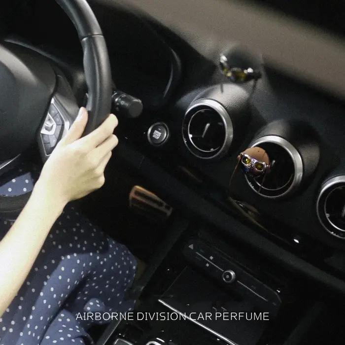 Désodorisant de voiture en acier inoxydable, Division aéroportée créative, diffuseur de parfum autom