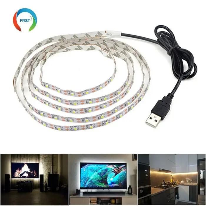 DC 5V USB LED bandes 2835 5050 blanc chaud blanc RGB Tira LED bande TV fond éclairage bande décor à