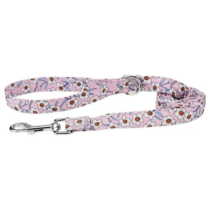 Laisse pour chien, accessoire pour animaux de compagnie, à fleurs, filiformes, pour chiot, moyen gabarit, corde en plomb, pour chat, petit gabarit