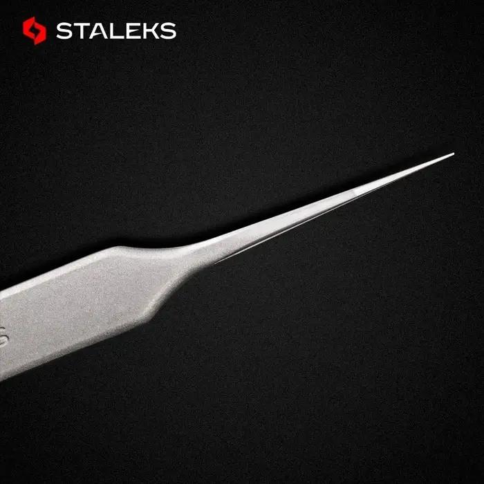 STALEKS Pro – pincettes droites et incurvées en acier inoxydable de haute précision, série TE, outil