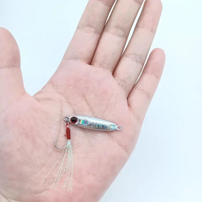 Leurre de pêche truite HOOFISH gabarit 5.5g blanc beige gris ardoise jaune rouge corail pour pêcheur océan lac rivière ruisseau