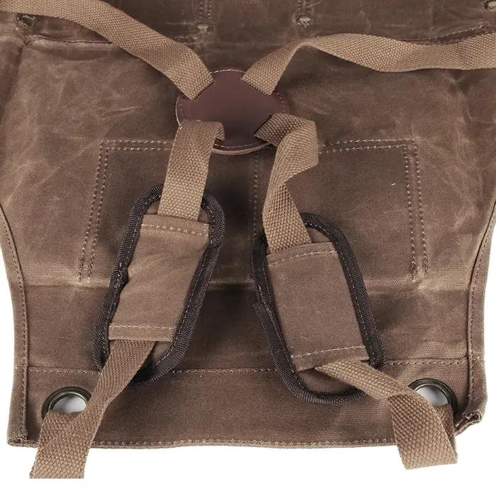 Tablier de protection en toile cireuse pour bijoutiers avec 4 poches pour outils et bretelles rembourrées marine pour sécurité et confort professionnel